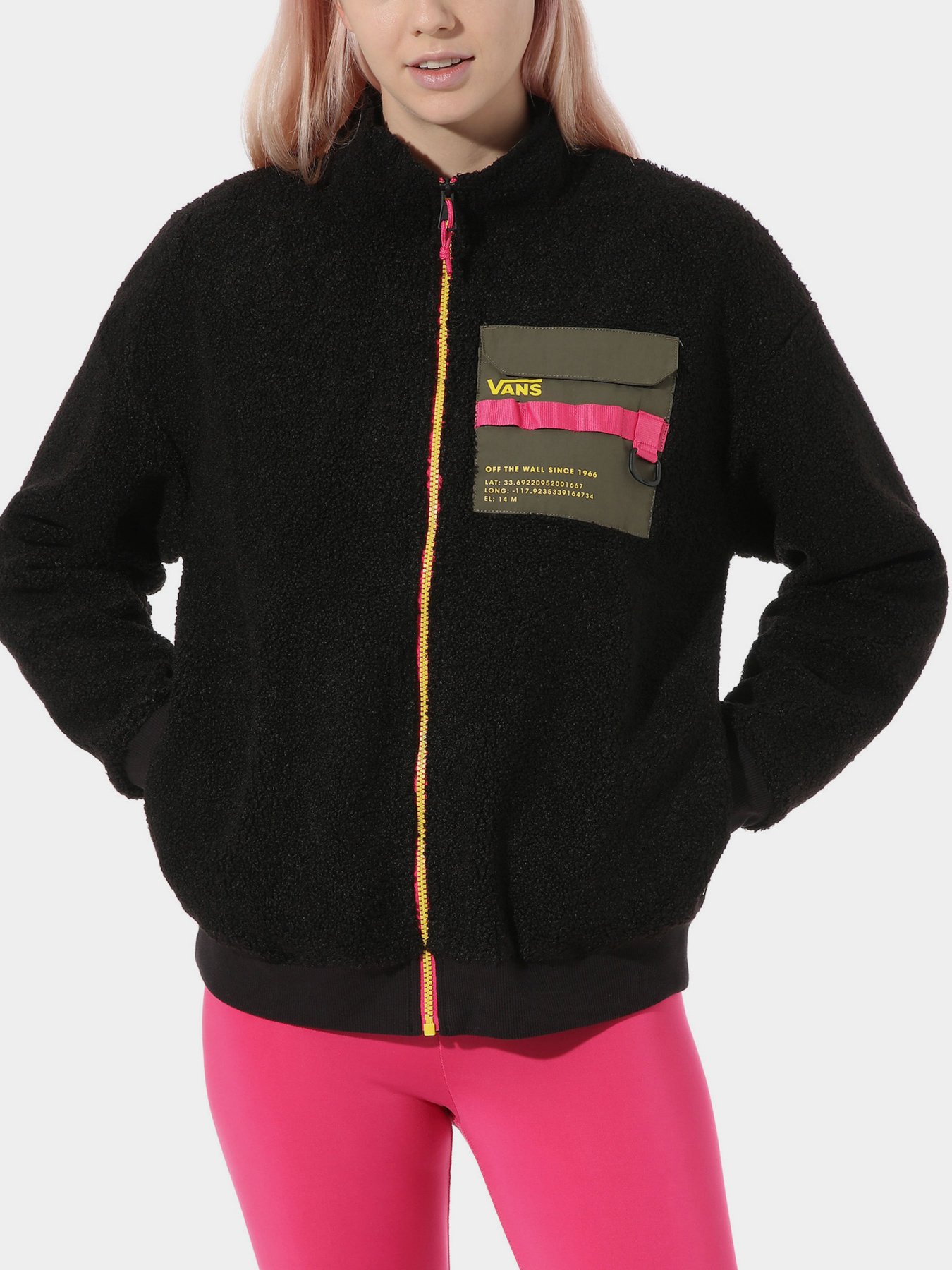 Куртка Vans 66 Supply Zip Sherpa модель VN0A4SD3BLK1 Фото