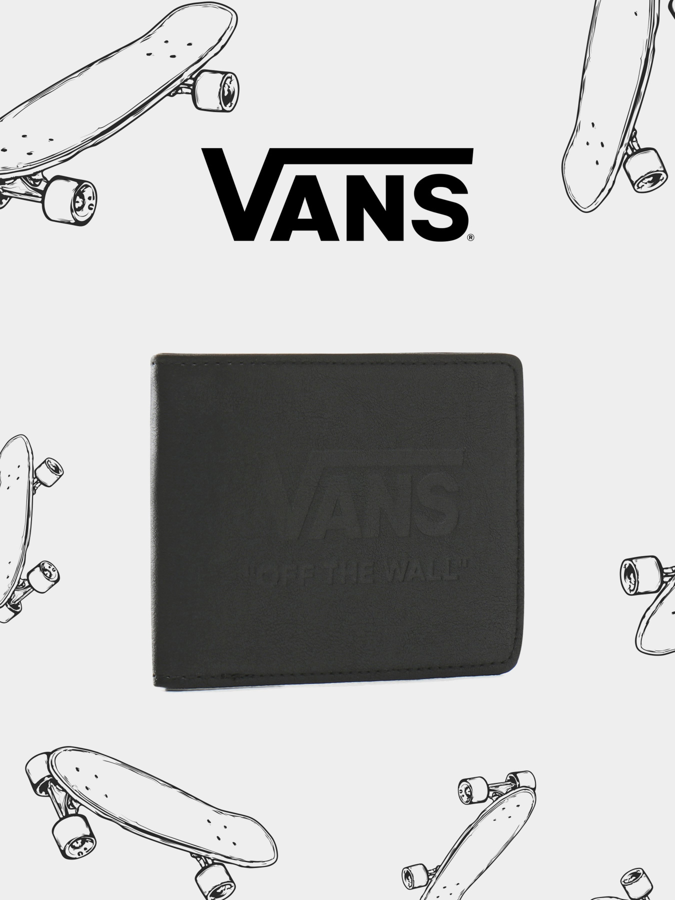 Кошелек Vans LOGO WALLET модель VN0A3IHEBLK1 Фото