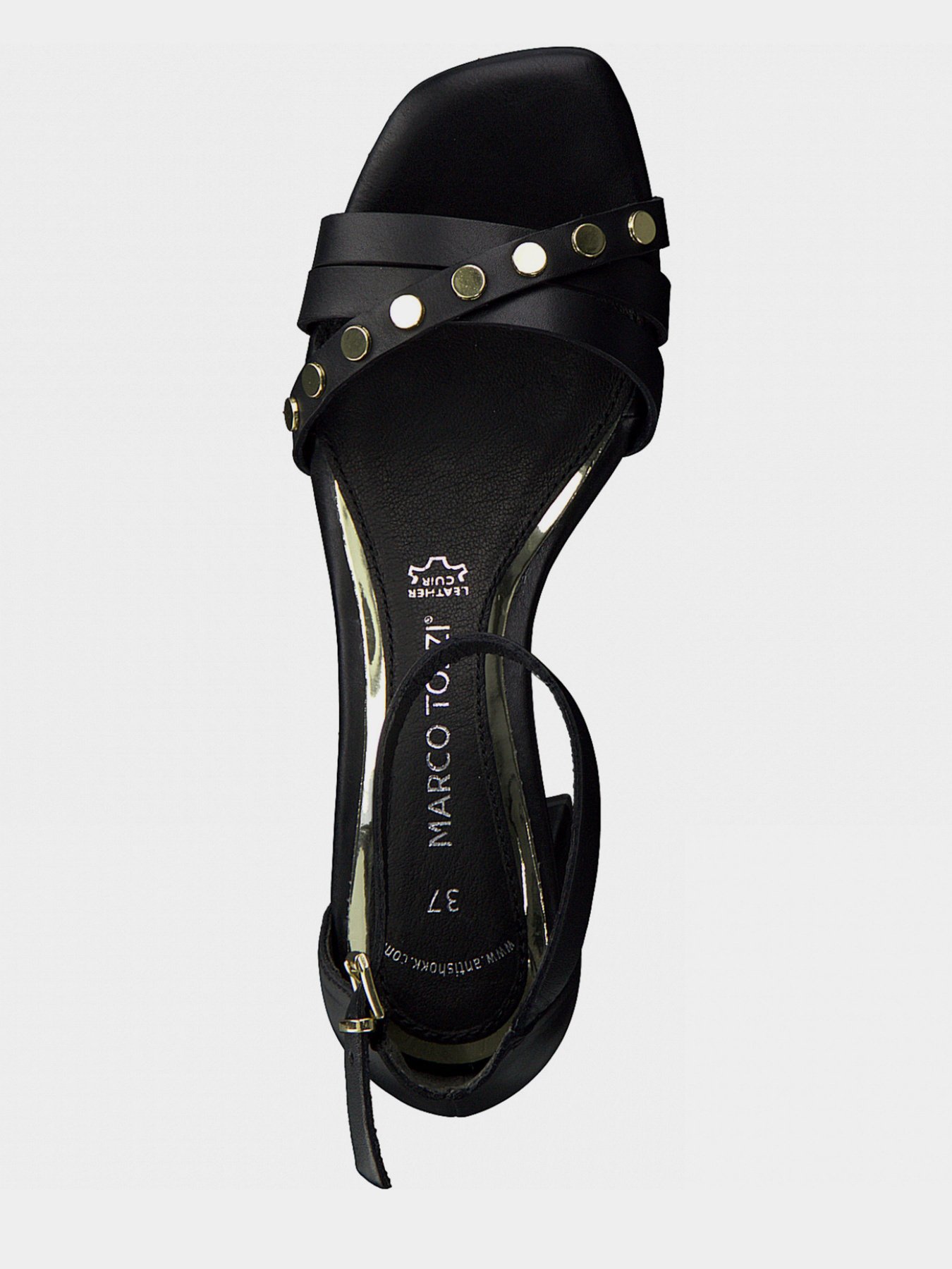 Босоножки Marco Tozzi модель 2-2-28218-26 002 BLACK ANTIC Фото