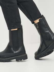 Челси Marco Tozzi модель 2-2-26481-29 010 BLACK/WHITE Фото