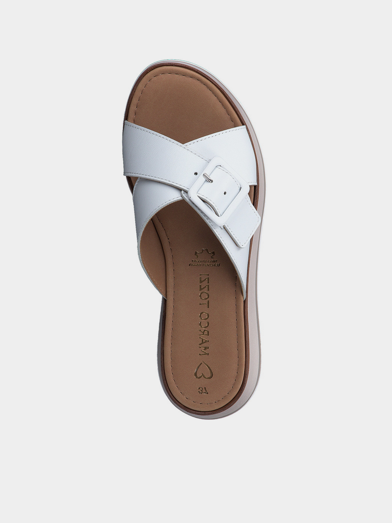 Шльопанці Marco Tozzi модель 2-2-27252-20 100 WHITE Шльопанці Marco Tozzi модель 2-2-27252-20 100 WHITE Фото