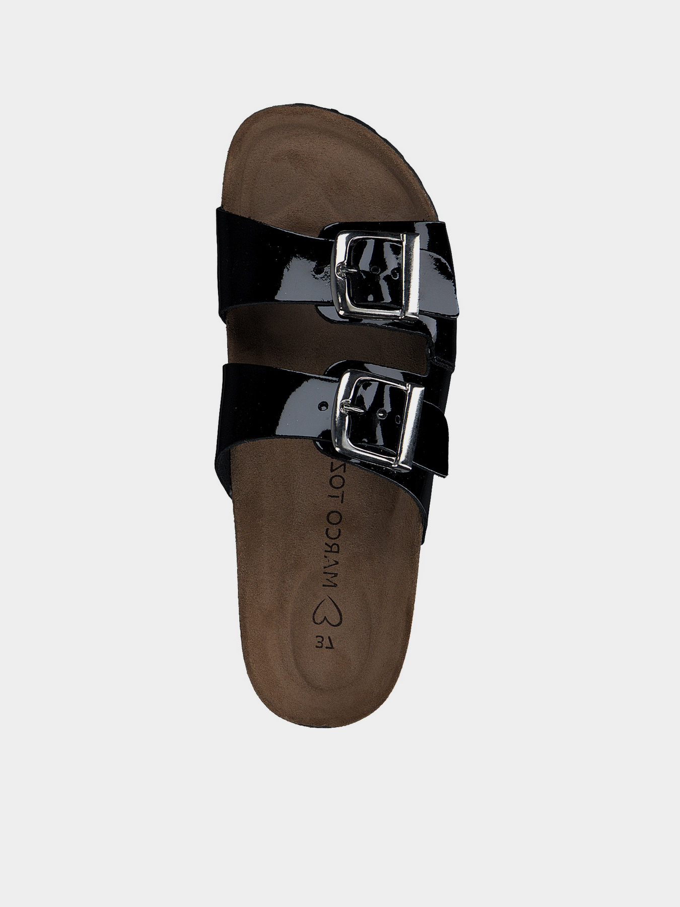 Шлепанцы Marco Tozzi модель 2-2-27405-20 018 BLACK PATENT Фото