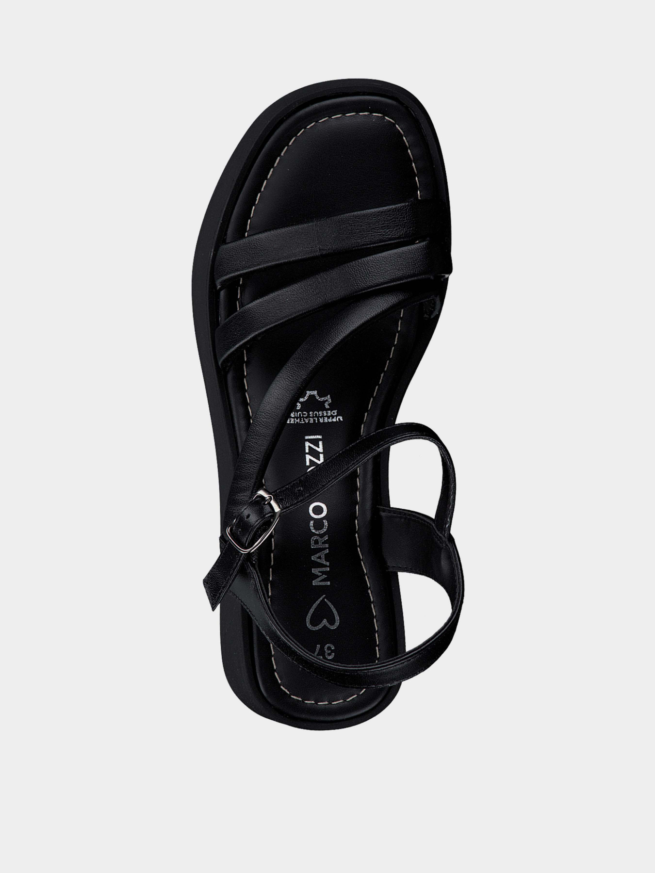 Сандалии Marco Tozzi модель 2-2-28000-20 001 BLACK Фото