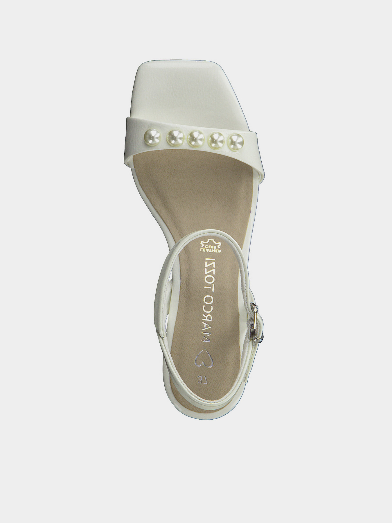 Босоножки Marco Tozzi модель 2-2-28305-20 418 IVORY PATENT Фото