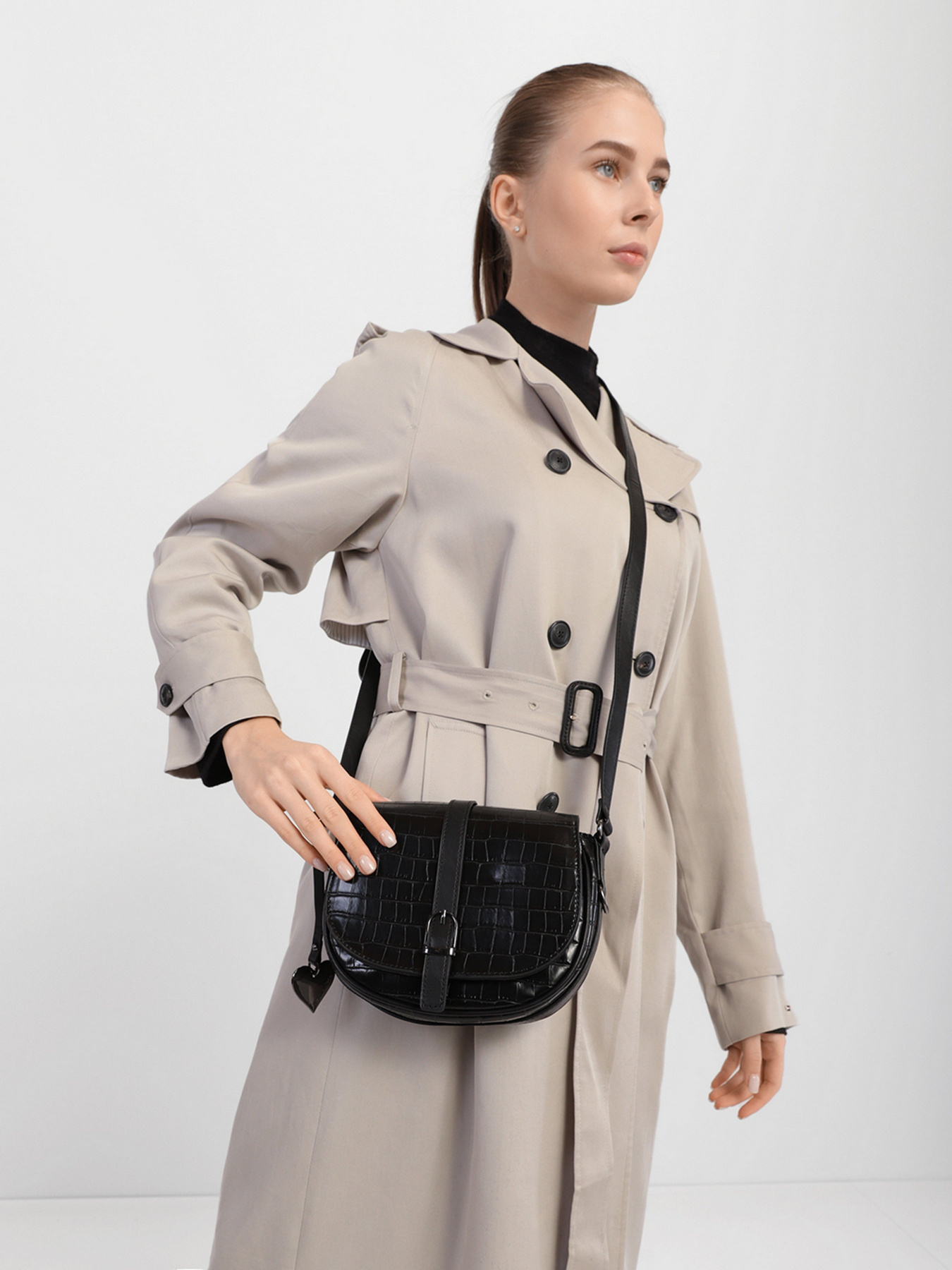 Кросс-боди Marco Tozzi модель 2-2-61005-27 004 BLACK CROCO Кросс-боди Marco Tozzi модель 2-2-61005-27 004 BLACK CROCO Фото