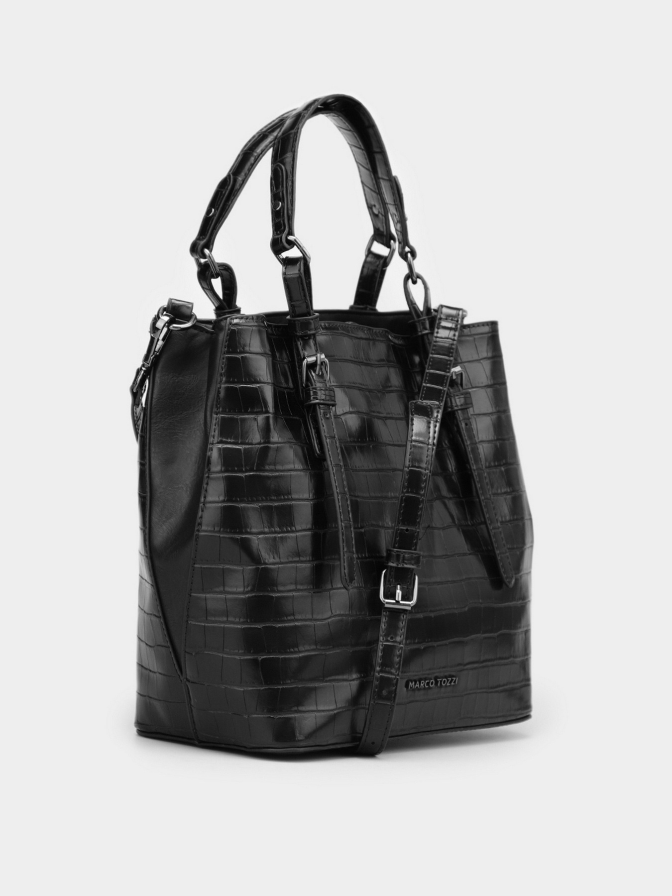 Сумка Marco Tozzi модель 2-2-61007-27 004 BLACK CROCO Фото