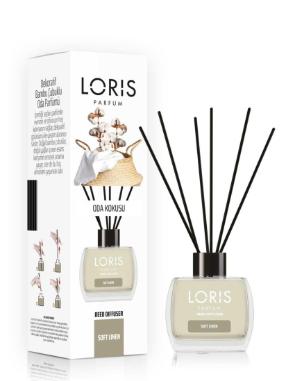 Loris parfum ­Аромадифузор Бавовна з чорними паличками модель 400077 — фото - INTERTOP