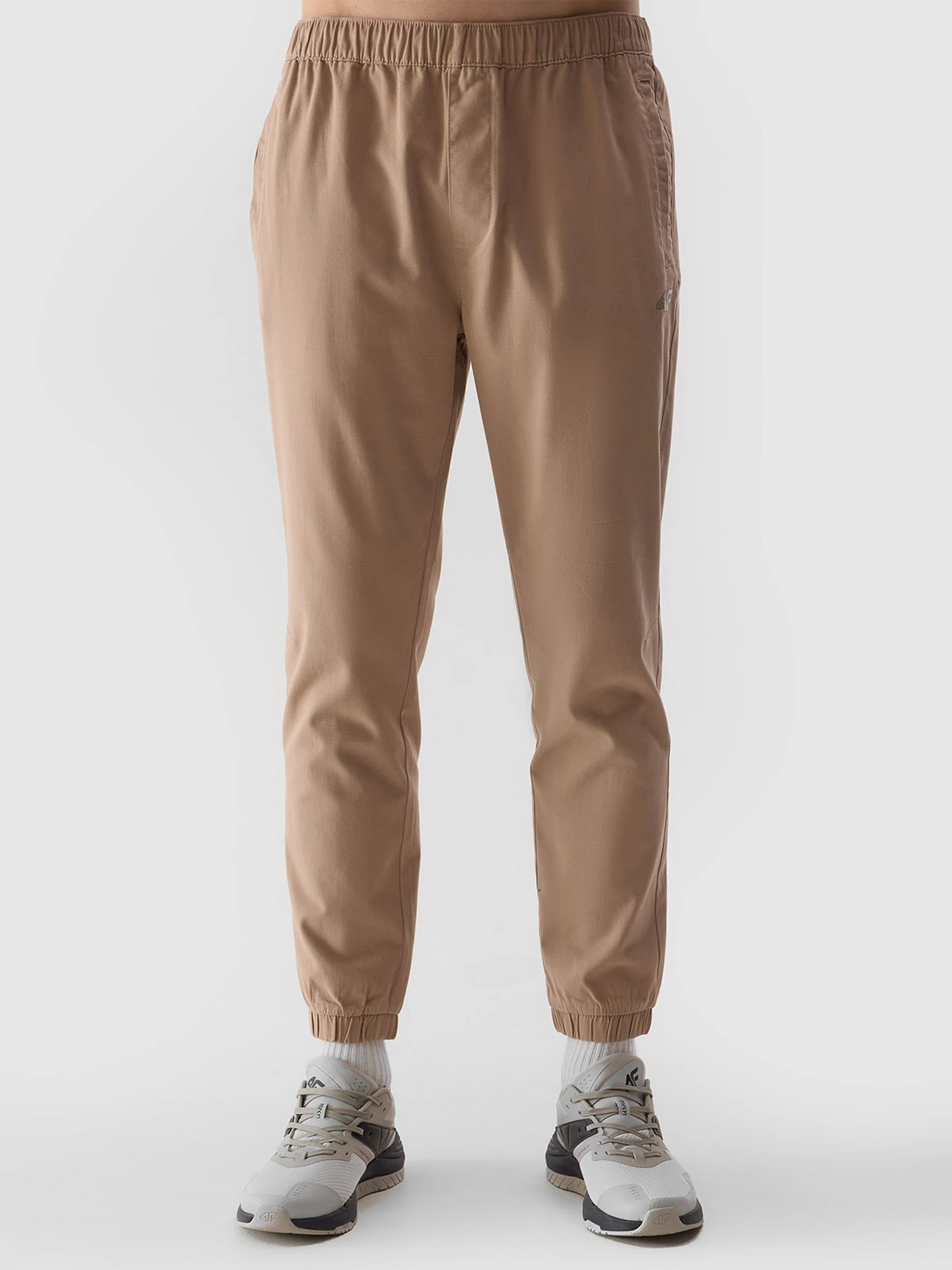 Бавовняні Чоловічі Спортивні штани 4F TROUSERS CAS M646 (4FC406) колір бежевий