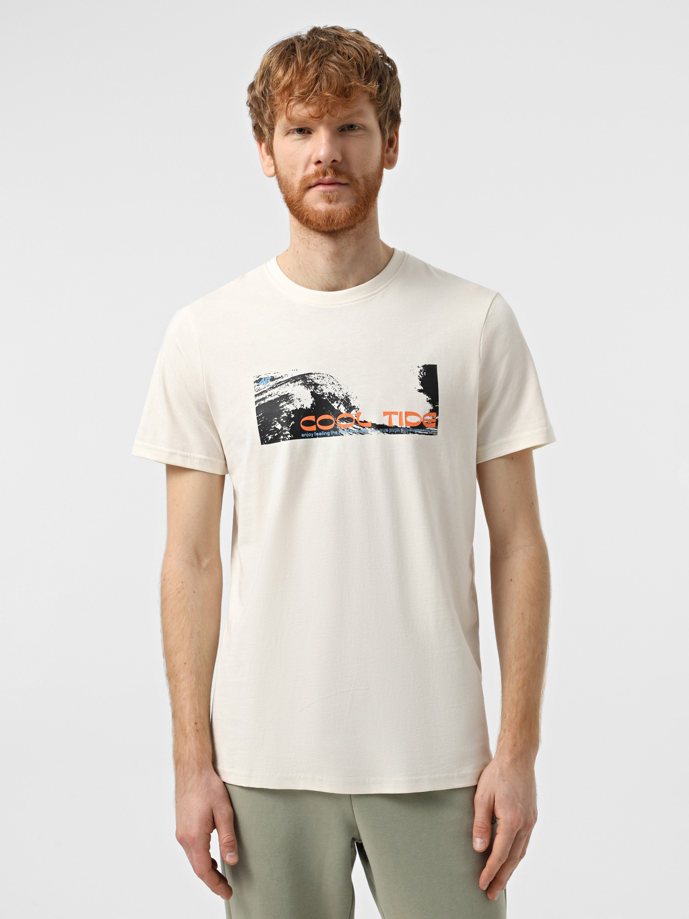 Футболка 4F M2030 модель 4FWSS25TTSHM2030-11S Футболка 4F M2030 модель 4FWSS25TTSHM2030-11S Фото