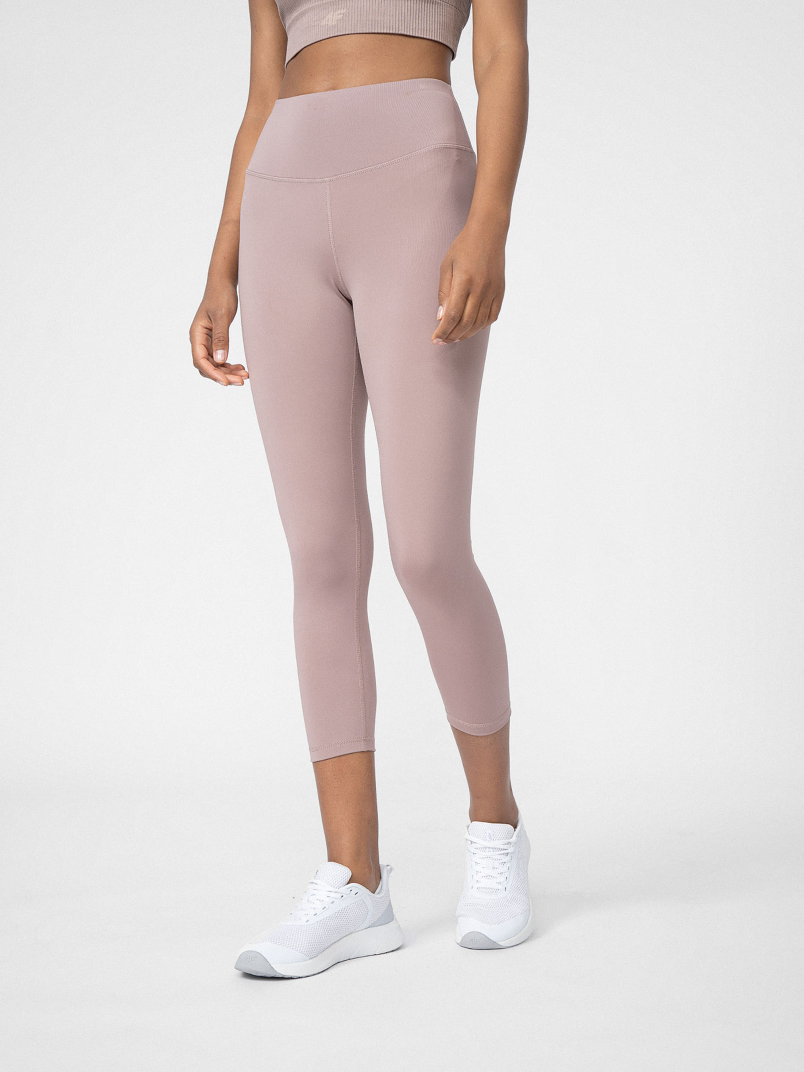 Жіночі Спортивні леггінси 4F Tights Fnk F122 (4FC82) колір коричневий, матеріал поліестер/еластан 4F - купити в Україні