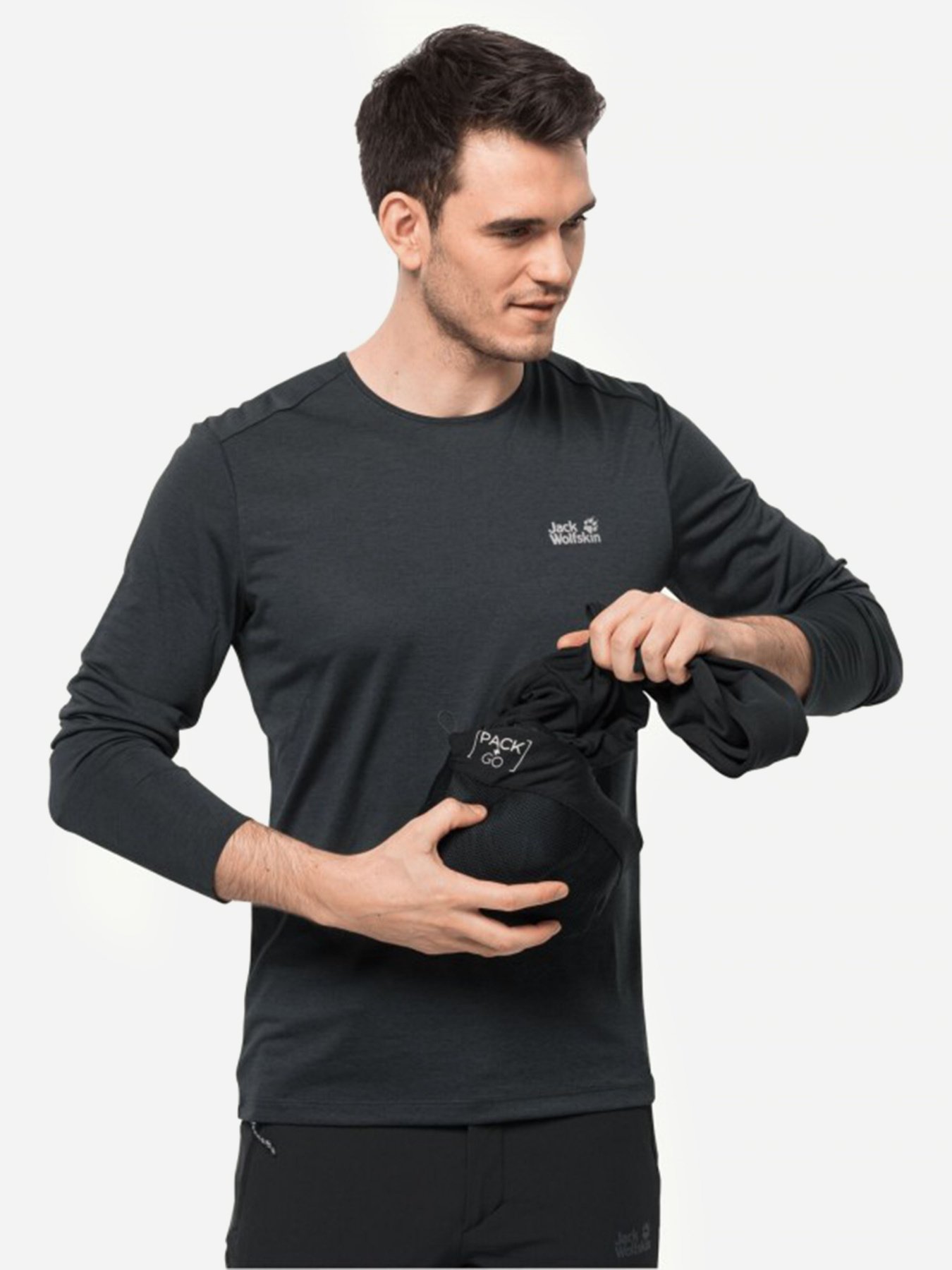 Кофта Jack Wolfskin Pack & Go Full-Zip модель 1710671_6000 Кофта Jack Wolfskin Pack & Go Full-Zip модель 1710671_6000 Фото