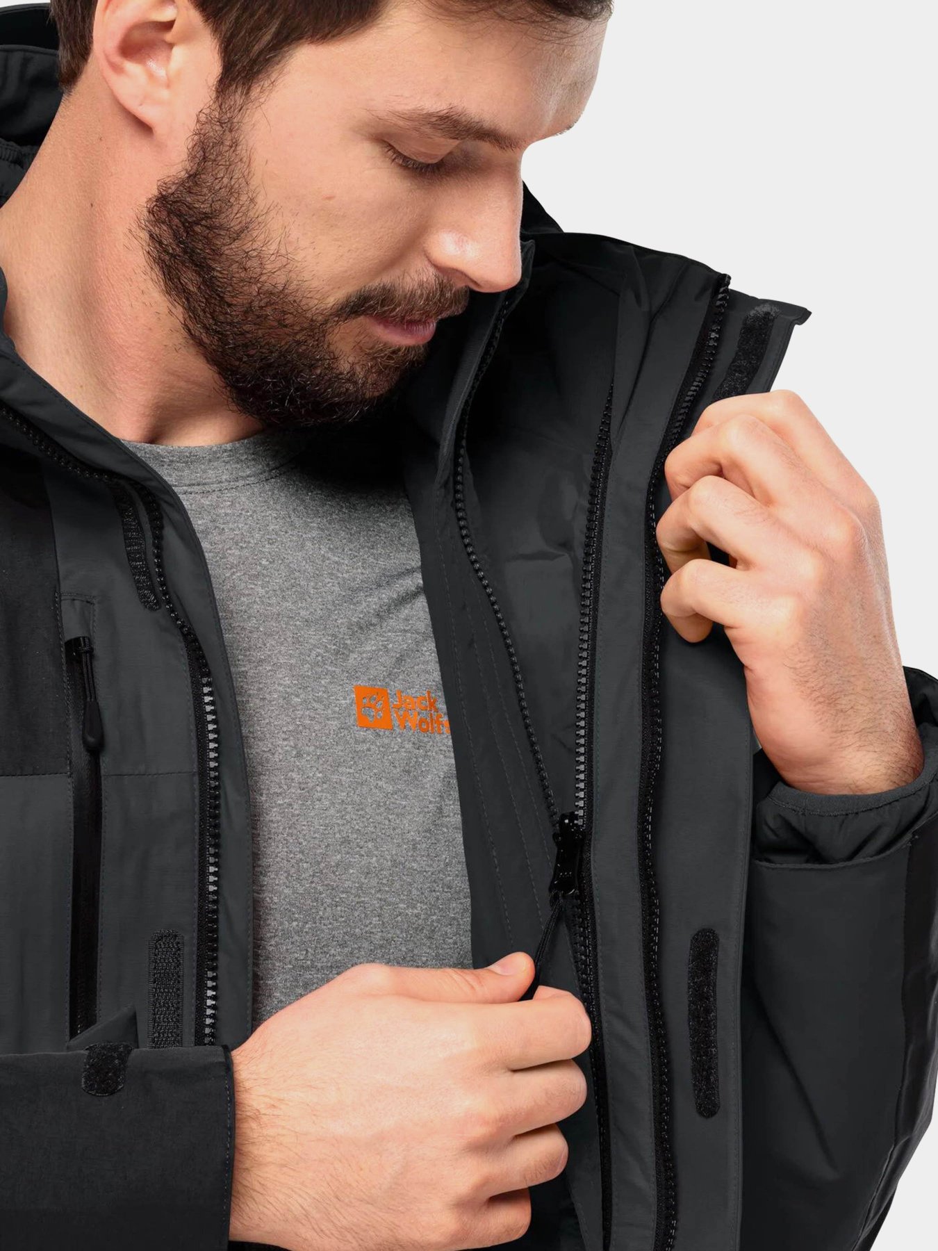 Демисезонная куртка Jack Wolfskin Jasper 3in1 модель 1115261_6350 Фото