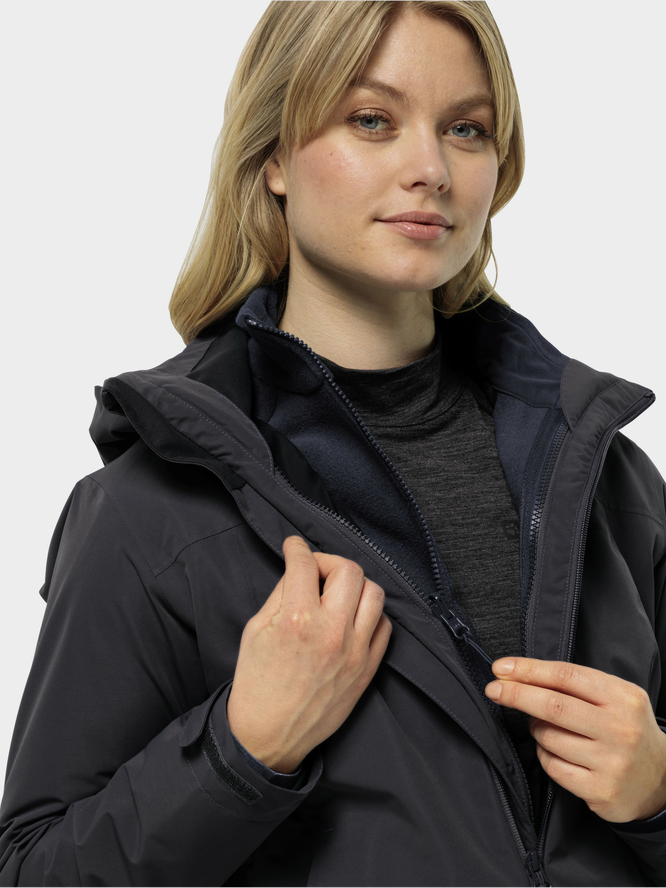 Худи и свитшоты Jack Wolfskin Moonrise Fz модель 1703883_1010 Фото