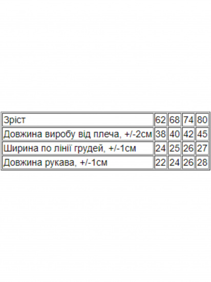 Боді для немовлят Носи своє модель 5010-023-33-4-blij-mkk — фото - INTERTOP