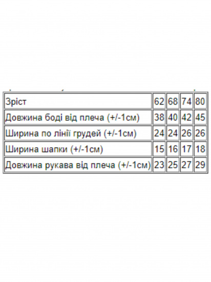 Комплект для немовлят Носи своє модель 5053-023-33-4-molochnij-bichok — фото - INTERTOP