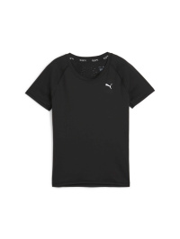 Чорний - Футболка спортивна PUMA Run Cloudspun Ss Tee W