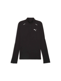 Чорний - Кофта спортивна PUMA Run Cloudspun 1/4 Zip