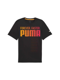 Чорний - Футболка спортивна PUMA Run Fav Forever Faster Tee M