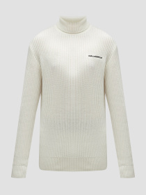 Чоловічий білий вовняний светр Karl Lagerfeld модель 544305.655039;60 Фото