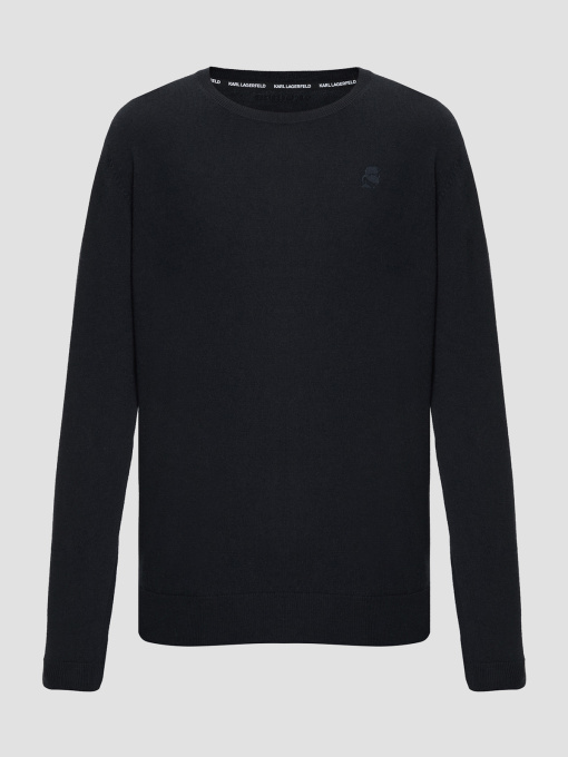 Чоловічий чорний вовняний джемпер Karl Lagerfeld модель 544399.655000;990 Фото