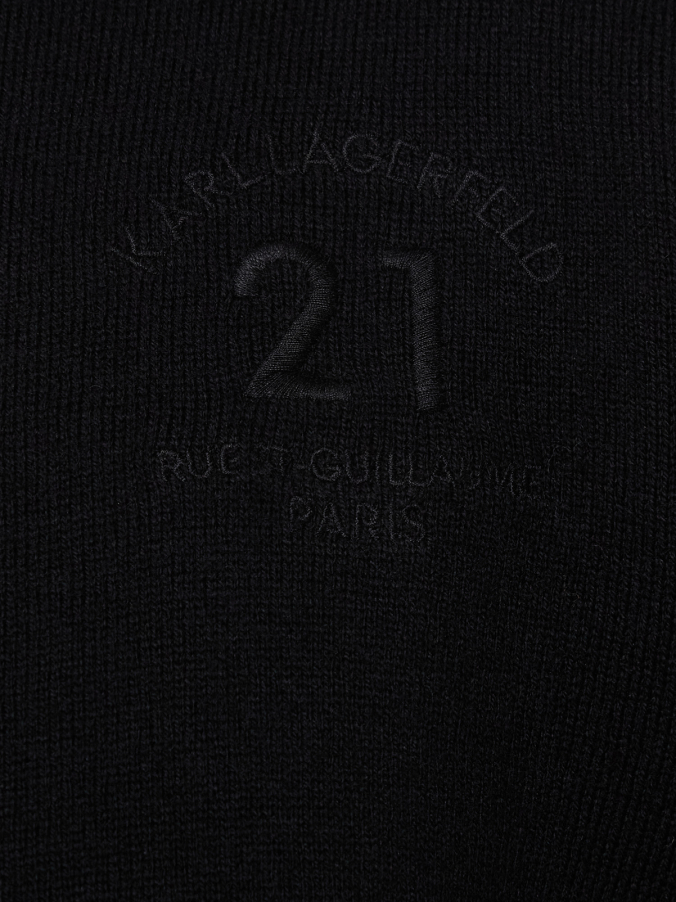 Мужской черный шерстяной кардиган Karl Lagerfeld модель 553305.655032;990 Фото