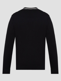 Мужской черный шерстяной кардиган Karl Lagerfeld модель 553305.655032;990 Фото