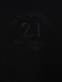 Мужской черный шерстяной кардиган Karl Lagerfeld модель 553305.655032;990 Фото