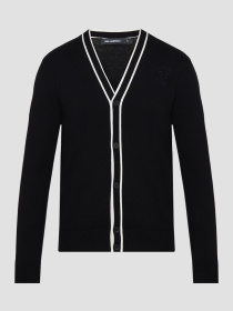 Мужской черный шерстяной кардиган Karl Lagerfeld модель 553305.655032;990 Фото