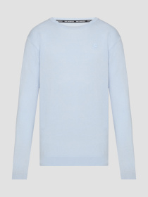 Мужской голубой шерстяной джемпер Karl Lagerfeld модель 553399.655000;610 Фото
