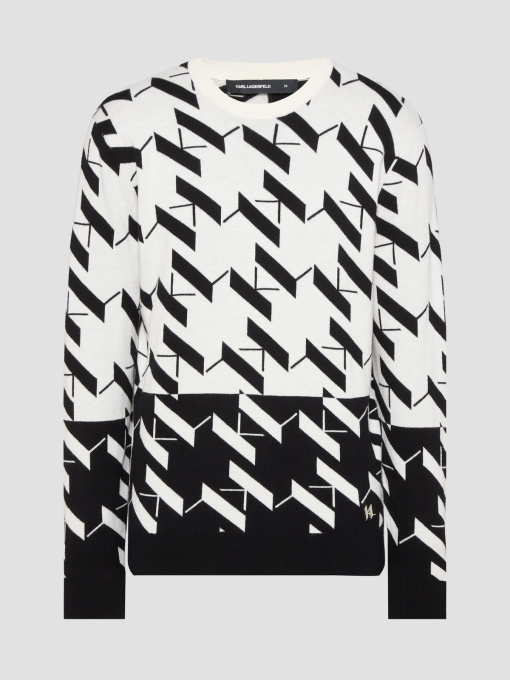 Чоловічий вовняний джемпер з візерунком Karl Lagerfeld модель 554305.655022;998 Фото