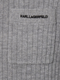 Мужское серое шерстяное поло Karl Lagerfeld модель 554308.655036;941 Мужское серое шерстяное поло Karl Lagerfeld модель 554308.655036;941 Фото