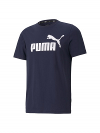 Синій - Футболка PUMA Ess Logo Tee