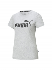 Сірий - Футболка спортивна PUMA Ess Logo Tee