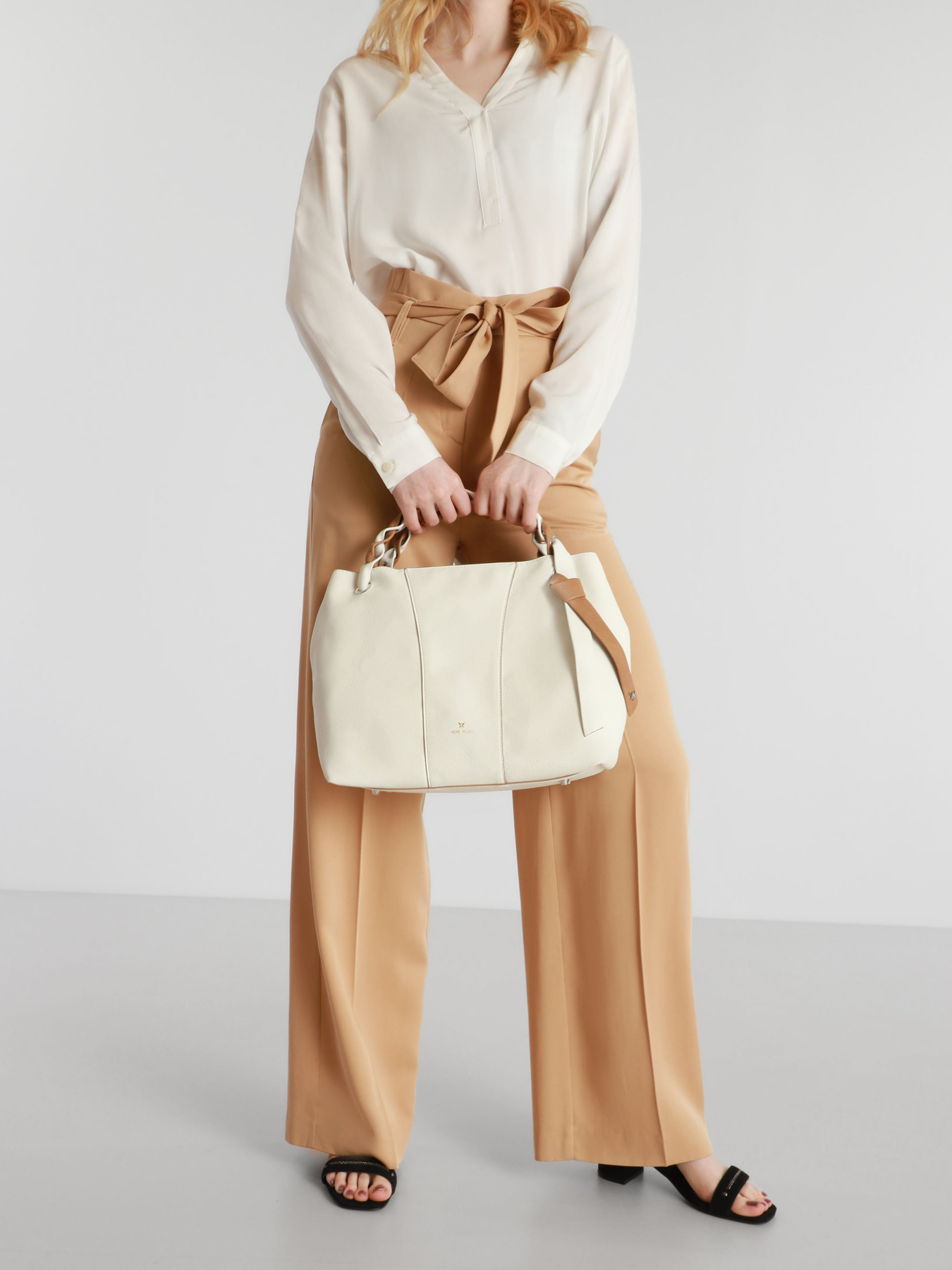 Шоппер PepeMoll модель 28131 blanco/taupe Фото