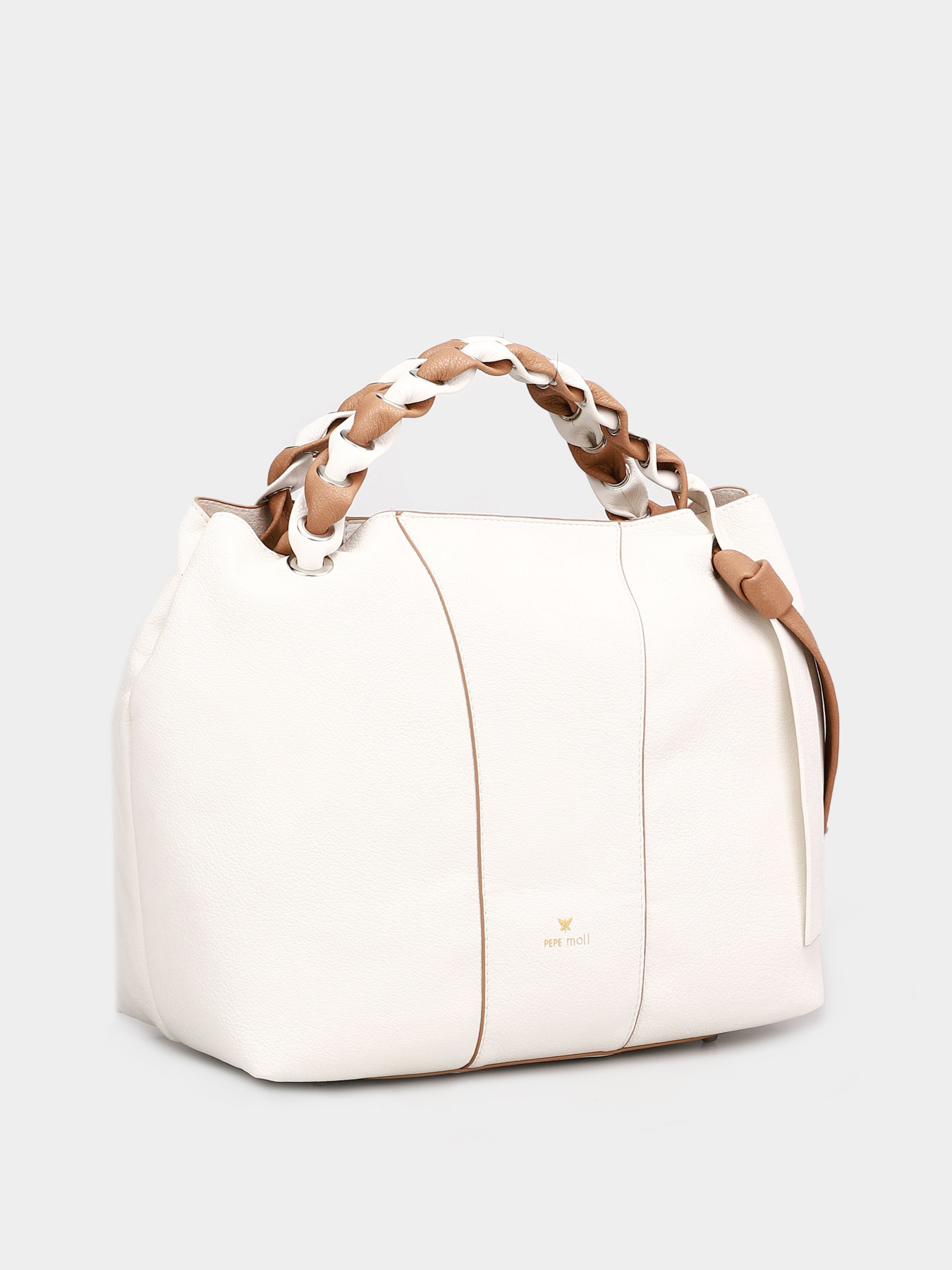 Шопер PepeMoll модель 28131 blanco/taupe Фото