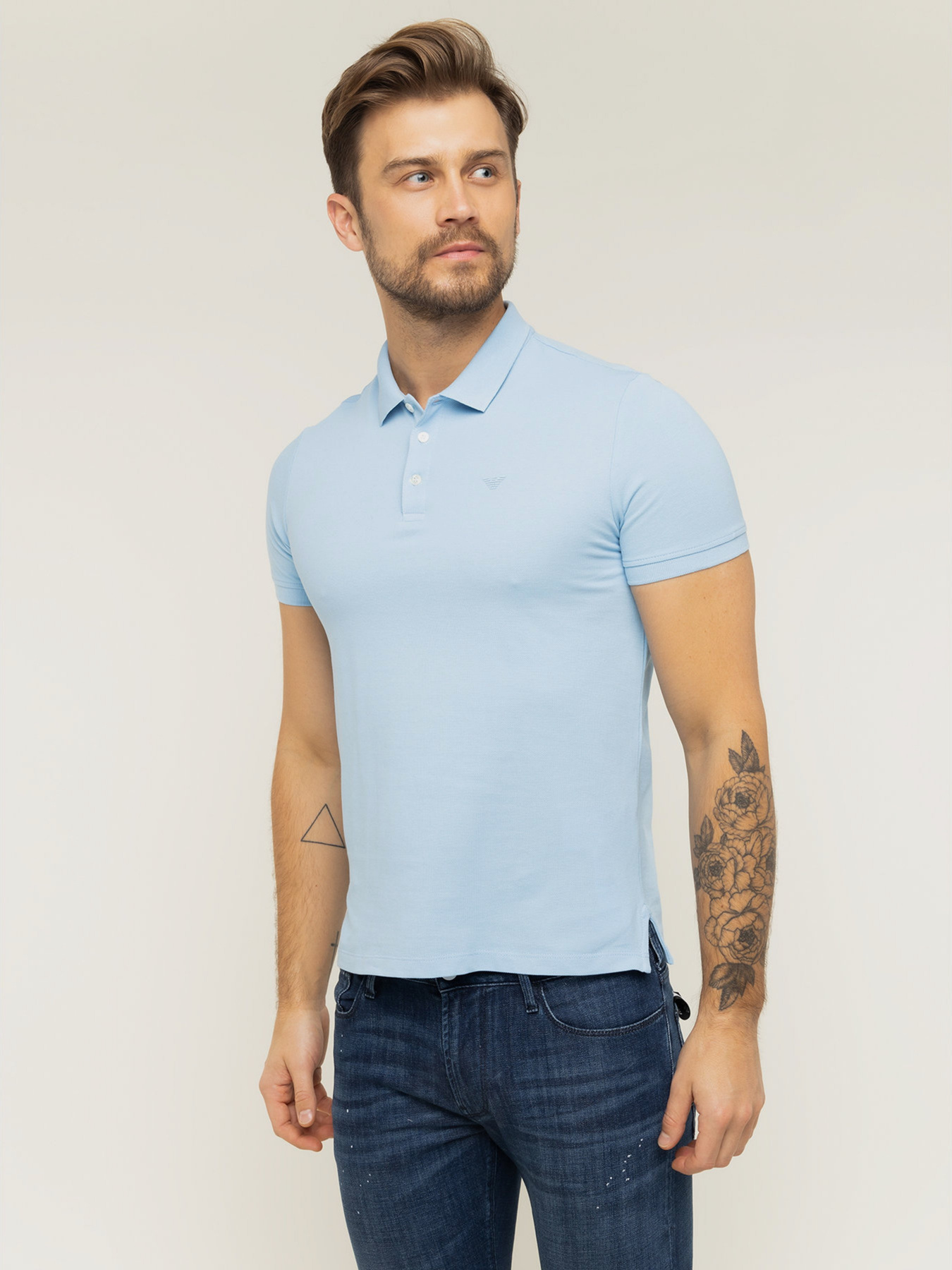 Поло Emporio Armani модель 8N1F12-1J0SZ-0781 Фото