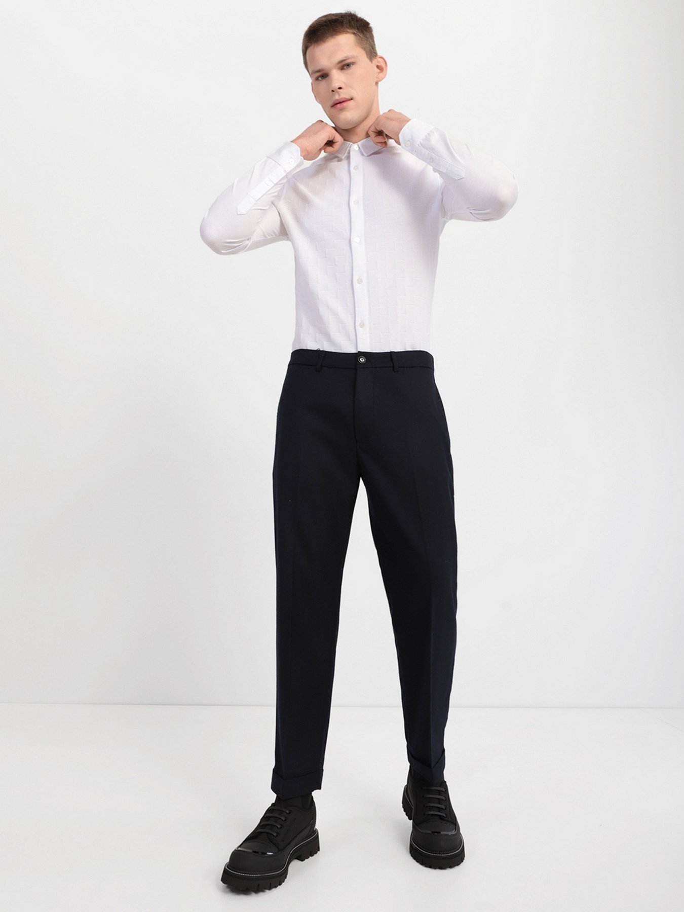 Классические штаны Emporio Armani модель 6K1PAB-1NPVZ-0920 Классические штаны Emporio Armani модель 6K1PAB-1NPVZ-0920 Фото