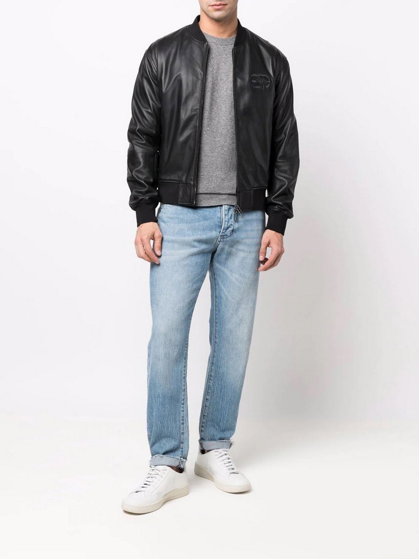 Шкіряна куртка Emporio Armani модель I1R04P-I1P04-999 Фото