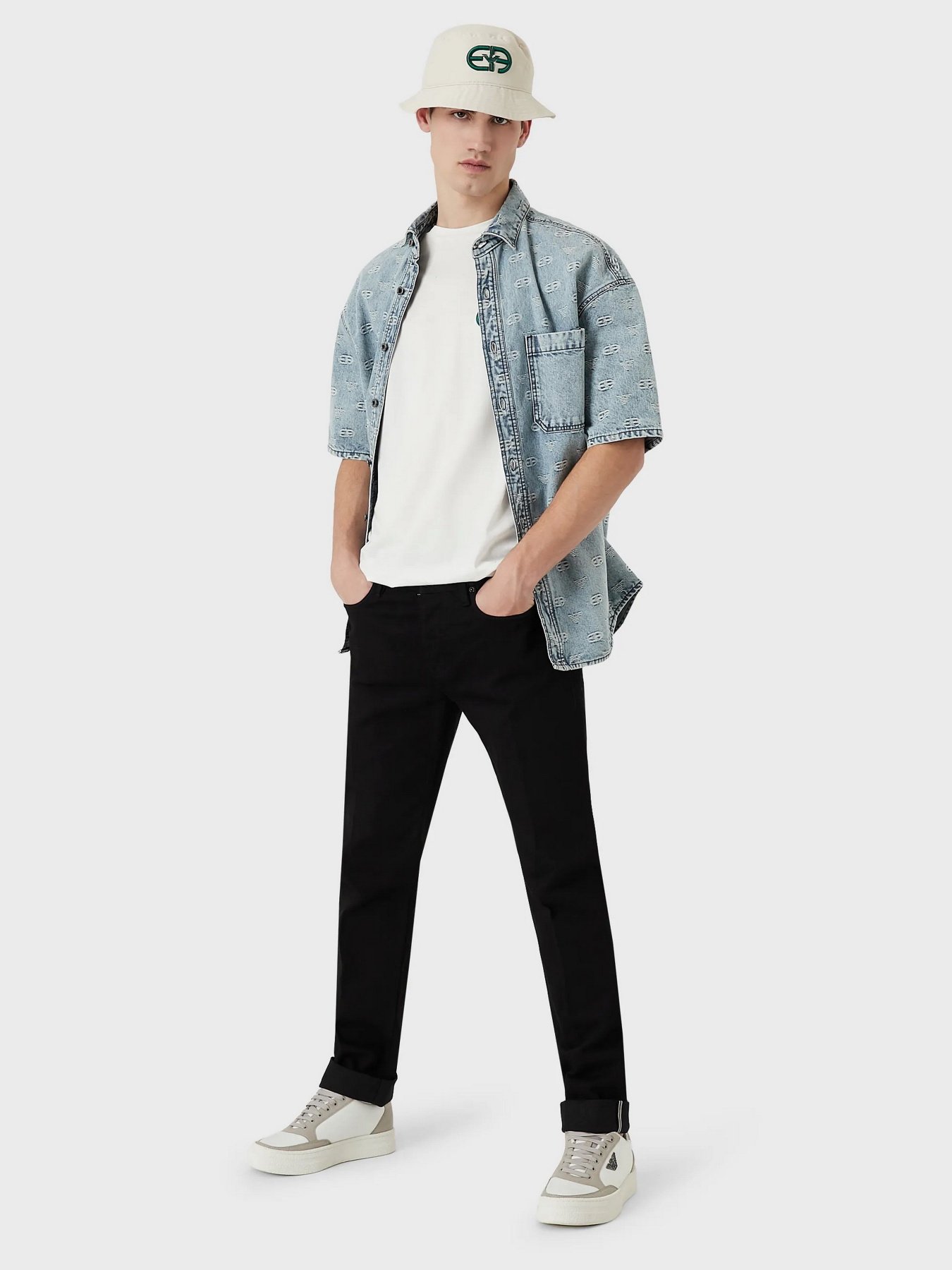 Прямые джинсы Emporio Armani J75 модель 6L1J75-1DMFZ-0005 Фото