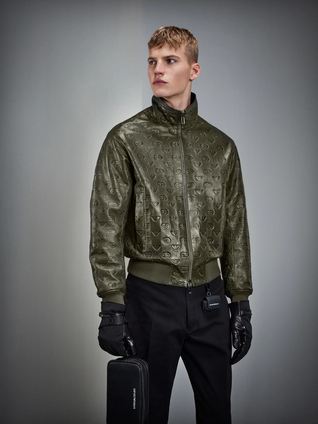 Куртка кожаная Emporio Armani модель H31R7H-C1P7H-558 Фото