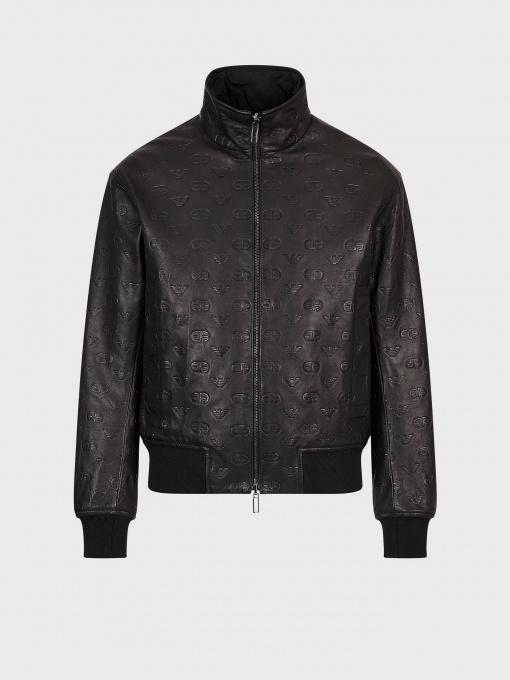 Куртка кожаная Emporio Armani модель H31R7H-C1P7H-999 Фото