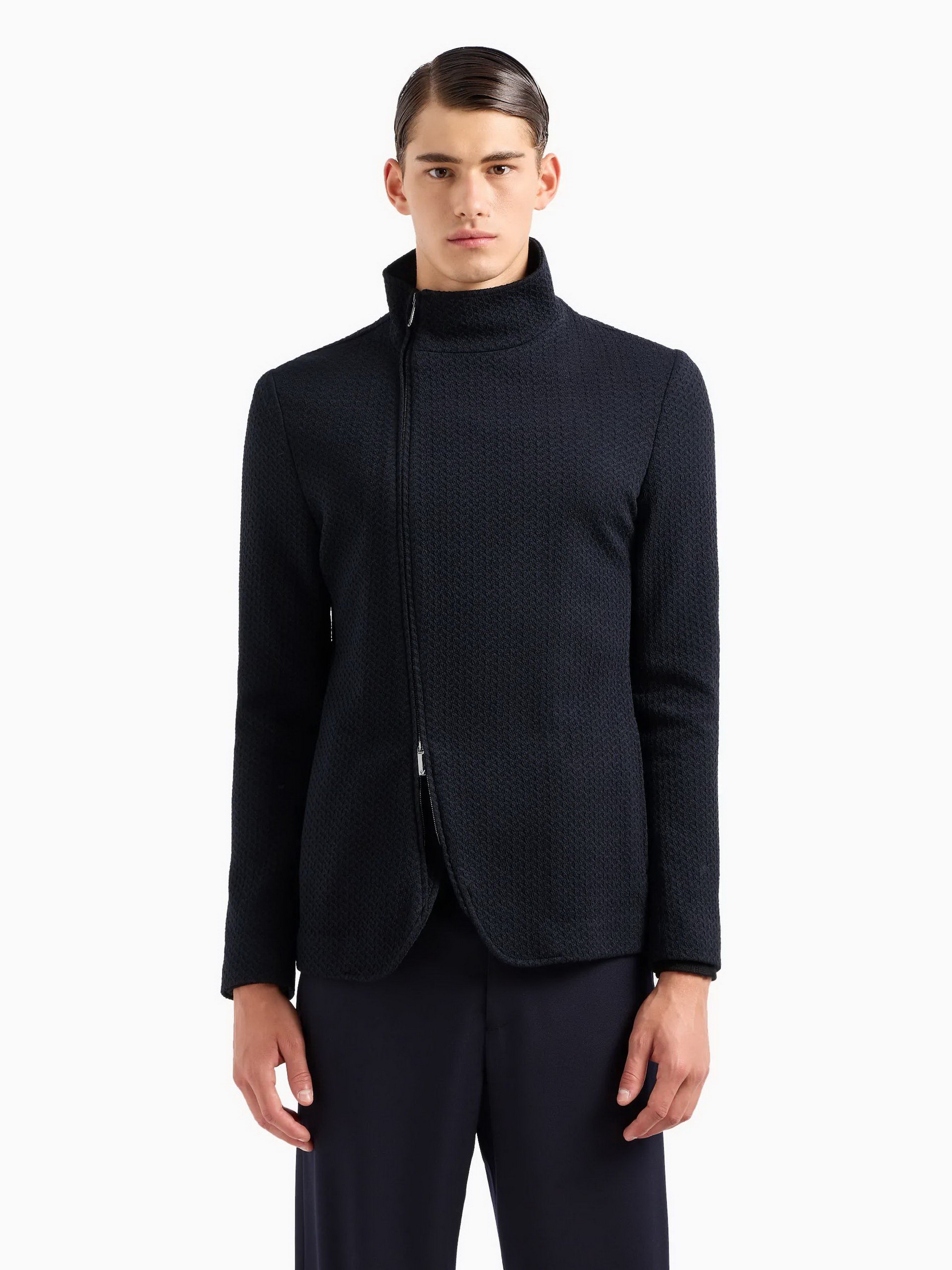 Чоловічий Блейзер Emporio Armani  (5O2539) колір темно-синій, матеріал вовна/віскоза