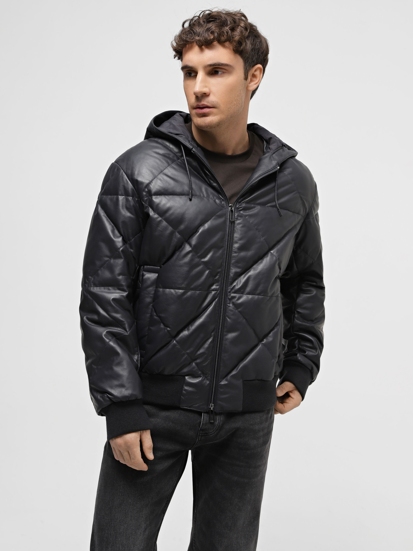 Куртка кожаная Emporio Armani модель H41R77-E1P77-922 Фото