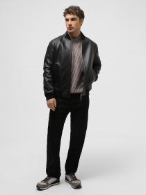 Куртка кожаная Emporio Armani модель H41R8D-E1P8D-999 Фото