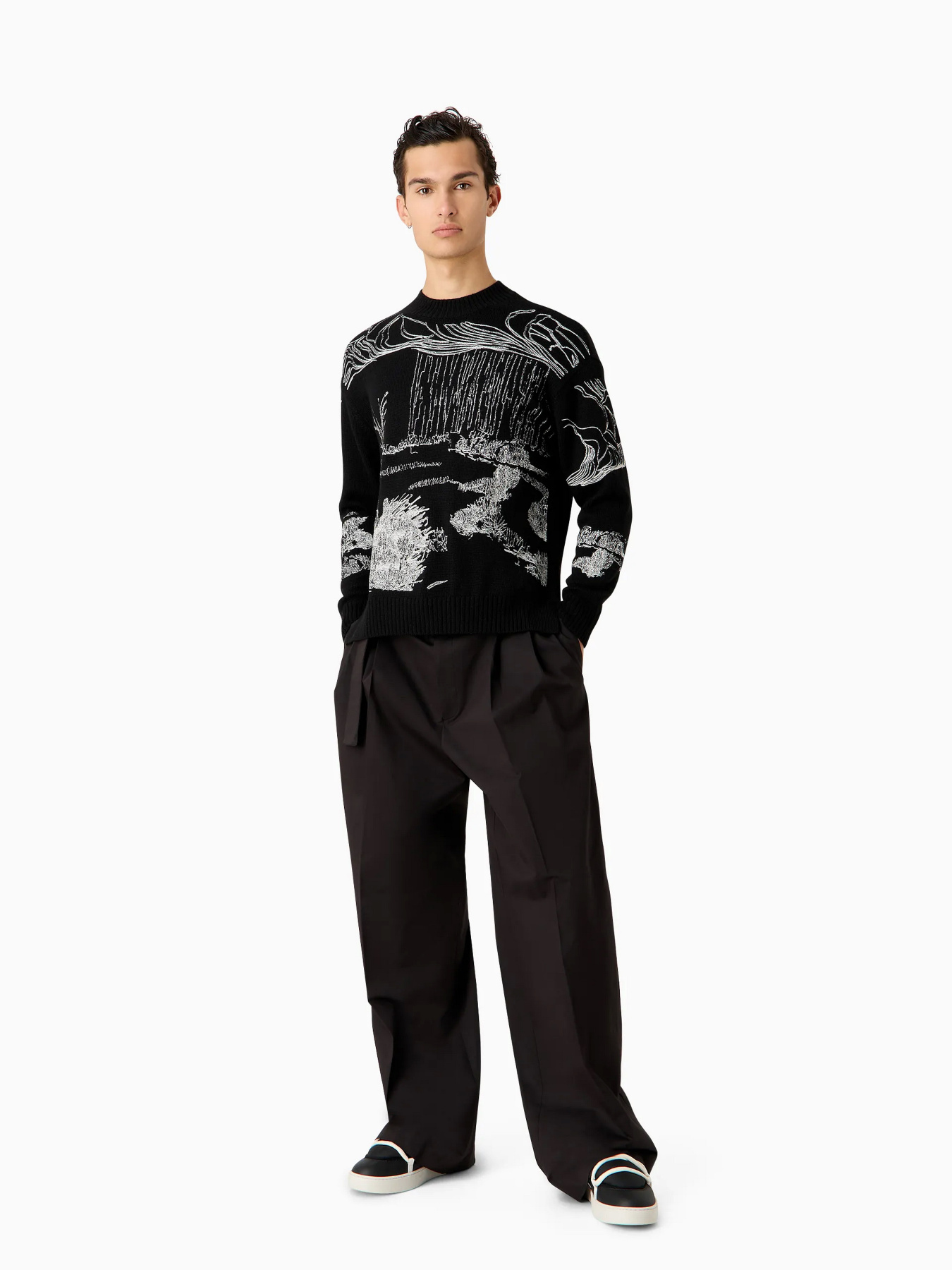 Джемпер Emporio Armani модель 3D1MV2-1M02Z-0999 Фото