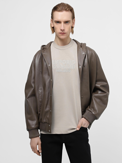 Куртка кожаная Emporio Armani модель E31R82-F1P82-487 Фото