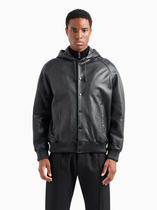 Шкіряна куртка Emporio Armani модель E31R82-F1P82-999 Фото