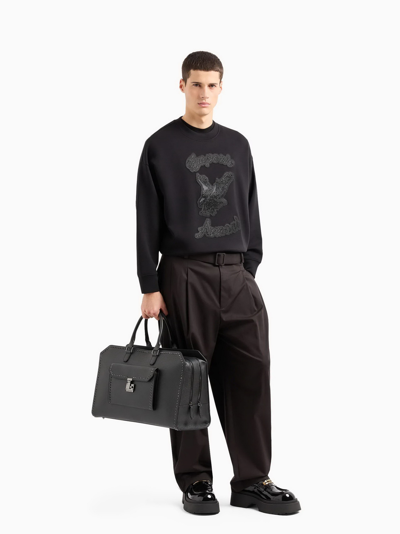 Повсякденні штани Emporio Armani модель E31P29-F1066-999 Фото