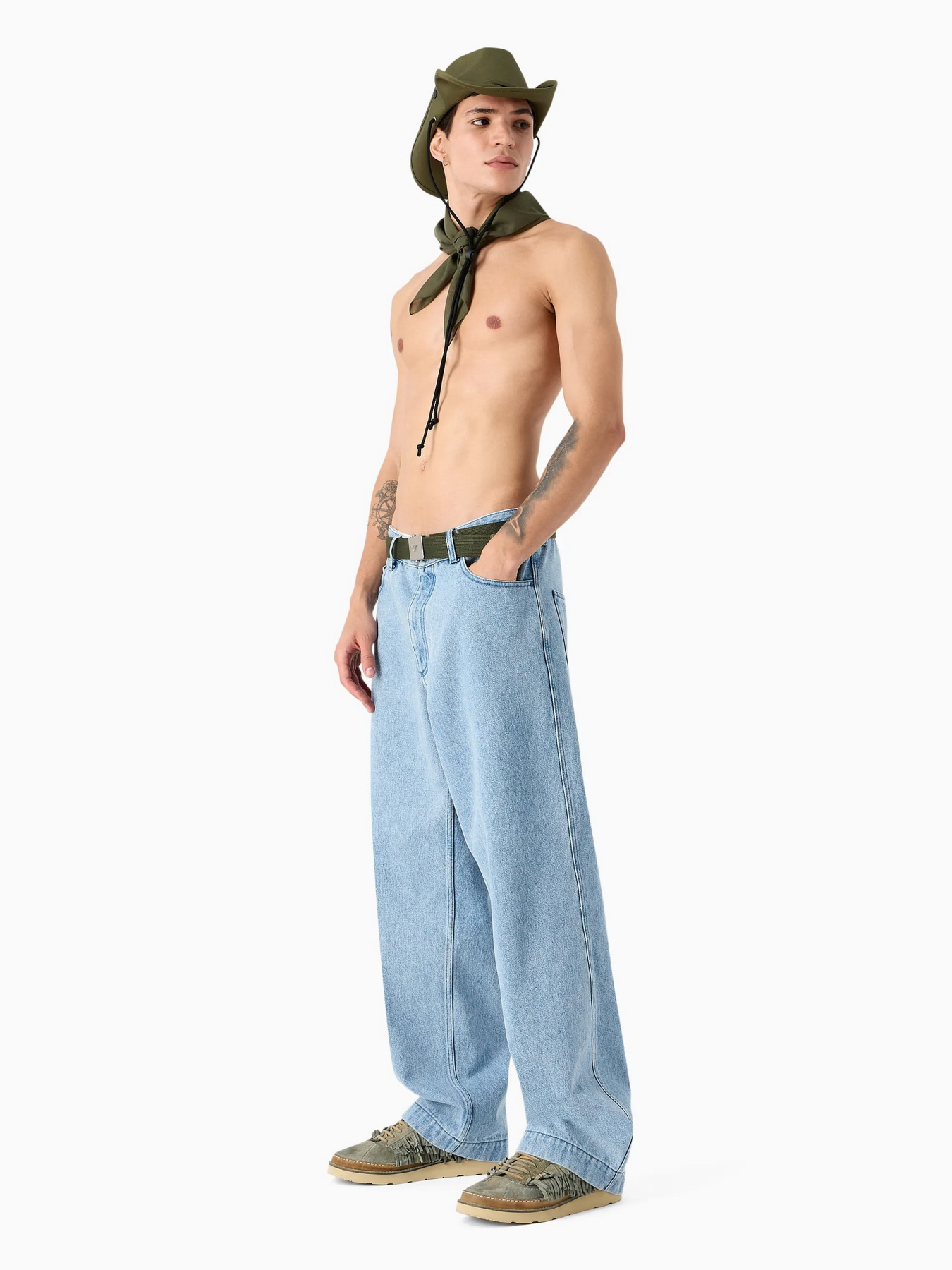 Широкие джинсы Emporio Armani Sustainable модель 8N1JB7-1DD8Z-0943 Фото