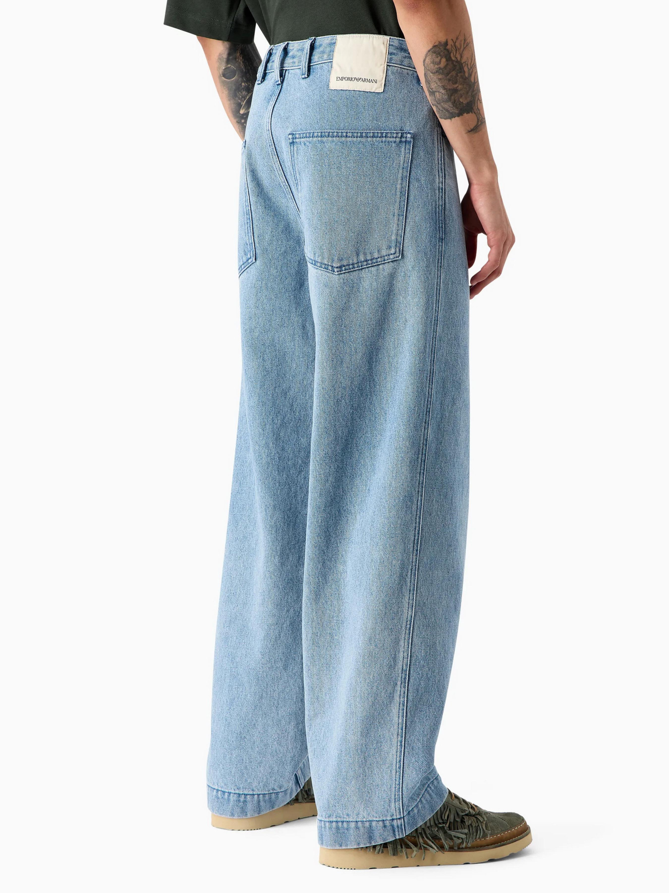 Широкие джинсы Emporio Armani модель 8N1JB7-1DD8Z-0943 Фото